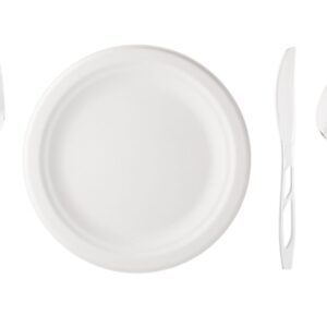 Compostable Plate, Cutlery, and Napkin (per person)