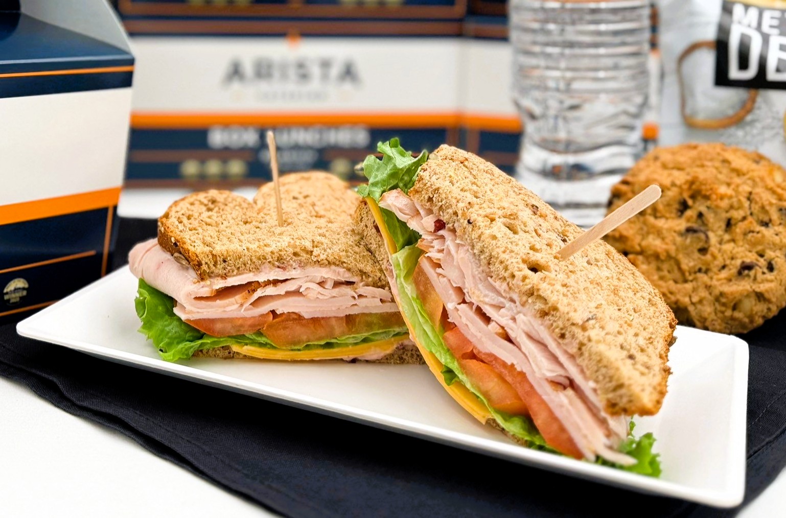 turkey sandwich box lunch